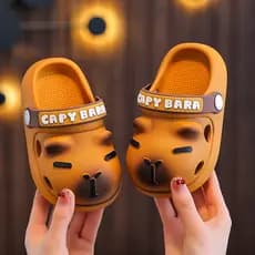 Kapibara crianças buraco sapatos meninos verão bonito antiderrapante exterior usar sandálias de praia meninas sandálias