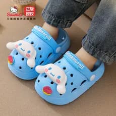 Sandálias de bebê de 1 a 2 anos, chinelos fofos para meninas, sapatos infantis com buracos, verão, sola macia, antiderra