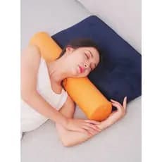 Travesseiro para coluna cervical Travesseiro cilíndrico Travesseiro redondo Travesseiro para pescoço Faixa de travesseir