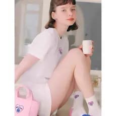 Coreia coreia 26 novo estilo pivvee golfe saco de golfe moda feminina bolsa amor logotipo bolsa