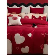 Conjunto de várias peças para cama de casamento