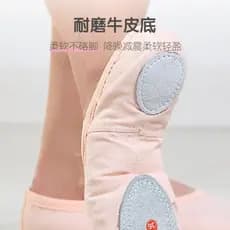 Sapatos de dança meninas de sola macia crianças cor de carne exame grau prática sapatos adulto gato garra sapatos de bal