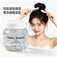 HelloSweet Gel de cabelo creme geléia cola cabelo quebrado arrumação ferramenta útil trançado cabelo molhado empurrar ca