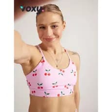 Sutiã esportivo feminino VOXY genuíno, colete absorvente de suor respirável de média intensidade, estilo Fitness, roupa
