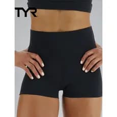 TYR Joule Elite? Senhoras 2 polegadas cor sólida Shorts de cintura alta Fitness treinamento Yoga calças
