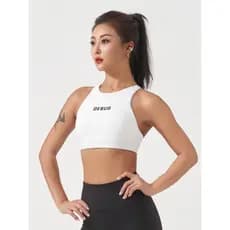 DEBUG RAGE Sutiã esportivo feminino de média intensidade respirável colete absorvente de suor estilo Fitness roupa íntim