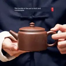 [Bule de boca grande] bule de argila roxa de boca aberta boca larga conjunto de chá Kung Fu grande capacidade cinábrio p