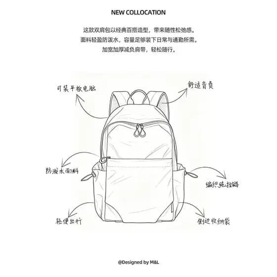 Grande capacidade mochila feminina júnior escola secundária saco de escola estudante universitário ao ar livre Commuter
