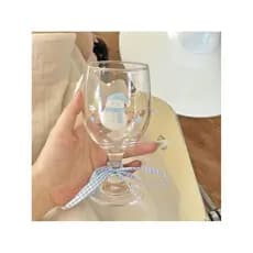 Ano novo presente de natal boneco de neve vidro doméstico taça menina coração café da manhã suco copo leite copo água