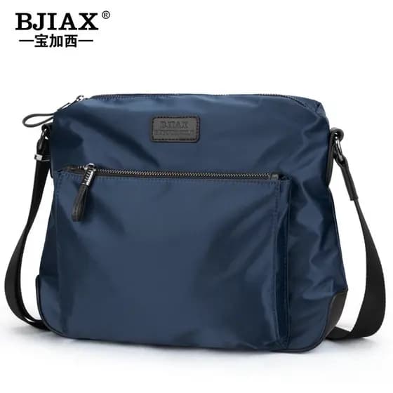BOGASI com bolsa de ombro de couro verão Casual mochila crossbody pano Oxford novo estilo bolsa crossbody masculina