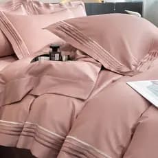 2025 novo estilo leve estilo de luxo High-End algodão de fibra longa bordado conjunto de quatro peças puro algodão lenço