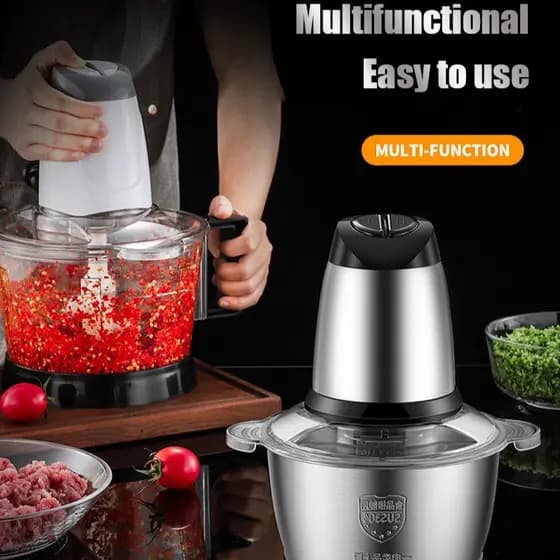 【Fácil de Usar】Pequeno Triturador De Carne 3L Automático Para Cozinhas Domésticas/Moedor/Multiuso/Carne