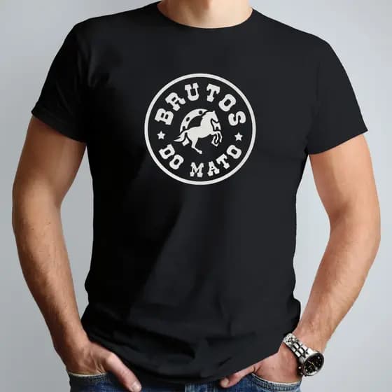Camiseta Masculina Country Agro Brutos do Mato 100% Algodão