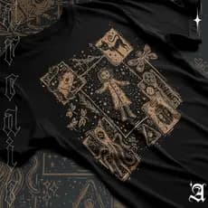 Camiseta Basica Algodao Filme Coraline e o Mundo Secreto Fantasia Terror Tee Adulto ao Plus Size TR!