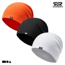 Chapéu esportivo multifuncional de 2/3 peças, fresco, elástico e quente, adequado para ciclismo no inverno.