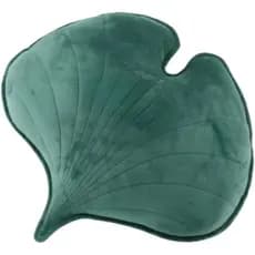 Almofada Decorativa 3D em Forma de Folha de Ginkgo Verde - Almofada de Pelúcia Macia e Fofa com Tema de Planta