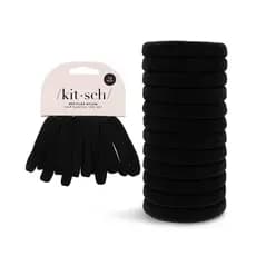 Faixa de Cabelo de Nylon Kitsch Não Danificante - Fixação forte durante todo o dia, faixa elástica extensível, presilha