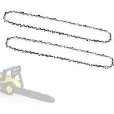 16 Inch Chain Saw Chains 2 Pack, 16 Inch Chainsaw Chains, 3/8inch LP Pitch, 043 Inch Gauge, 57 Drive Links