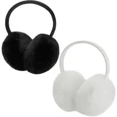 MADHOLLY - Pacote com 2 Protetores de Orelha Ajustáveis para Mulheres no Inverno - Protetores de Orelha Macios, Quentes