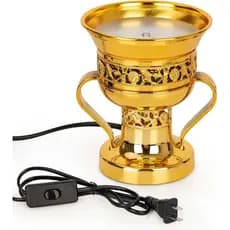 Queimador de Incenso Elétrico, Suporte de Incenso Elétrico Estilo Árabe, Incensário Decorativo de Mesa do Oriente Médio