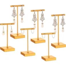 Kigeli Conjunto de 6 Suportes de Exibição para Brincos em Metal, Suporte de Exibição para Brincos de Varejo, Suporte de