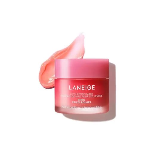 Máscara Labial Noturna LANEIGE: Nutre, Hidrata, Vitamina C, Manteiga de Murumuru e Karité, Antioxidantes, Lábios Secos e