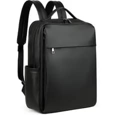 Mochila para Laptop de Couro PU de 15,6 polegadas MASINTOR para Mulheres, Grande Mochila Casual para Faculdade e Viagem,