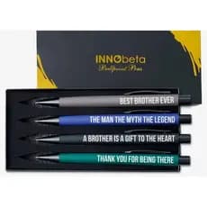 Conjunto de 4 Canetas Esferográficas InnoBeta Brother Gifts, de Irmãs, Irmãos