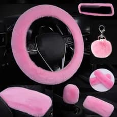 Conjunto de Capas de Volante Fofas e Macias, Capas de Volante de Pelo Quente e Macio para Mulheres/Meninas, Universal 15