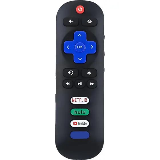 Controle Remoto de Substituição para TVs Roku - Compatível com TCL, Hisense, Onn, Sharp, Element, Westinghouse, Philips