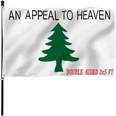 tnpun Bandeira 'Um Apelo ao Céu' 3x5, Dupla Face, com Motivo de Pinheiro, Cores Vivas, Resistente, Bandeira Americana co