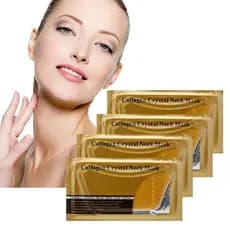 Máscara Coreana de Bio-Colágeno para Pescoço - Pescoço Mais Jovem Após 1 Uso, Patches de Bio-Colágeno para Pescoço, Hidr