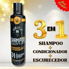 Shampoo Escurecedor Cabelo Barba Dom Pelo Preto Tira Grisalho Masculino Original