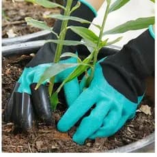 Luvas de jardinagem com garras Luvas impermeáveis Anti-facadas resistentes ao desgaste Trabalho ao ar livre Plantio agrí