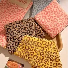 Toalha quadrada pequena com estampa de leopardo, 30x30cm, lã Coral, sem fiapos, quadrada, pequena, toalha de mão, pano d