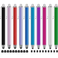 Canetas Stylus para Telas Sensíveis ao Toque, Stylushome Pacote com 10 Canetas Stylus de Alta Sensibilidade de 0,24"+0,3