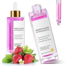 Óleo Pós-Barba de Morango e Baunilha para Mulheres, para Pele Suave, 90ml. Óleo Pós-Barba Suavizante, Sérum Calmante e H