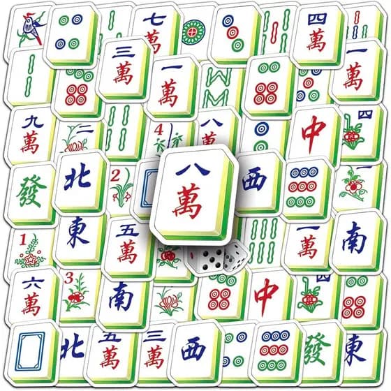 145 Adesivos de Mahjong, Adesivos de Vinil Impermeáveis e Estéticos para Garrafas de Água, Laptops, Telefones, Computado