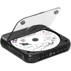 Reprodutor de CD Portátil com Alto-falantes Estéreo Duplos, Reprodutor de CD Portátil Recarregável com Bluetooth para Us