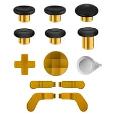 Acessórios para Controle Xbox Elite Série 2 - Kit de Reparo de Componentes com 13 Peças de Substituição, Paddles Dourado