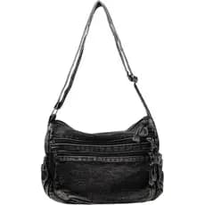 Bolsas de Denim para Mulheres, Bolsas Transversais de Lona, Bolsas de Ombro Masculinas, Bolsas Tote com Bolsos, Bolsas d