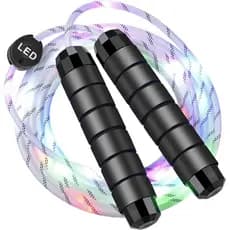Corda de Pular LED com Luzes, Corda de Pular Recarregável por USB para Homens e Mulheres, Corda de Pular Brilhante Multi