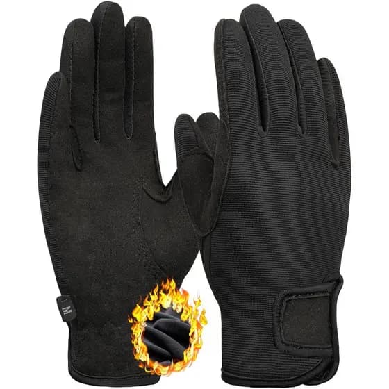 Luvas de Equitação para Crianças ChinFun, Luvas de Montaria para Meninas e Meninos com Forro Térmico, Luvas Quentes para