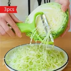 3 peças de cortador e fatiador multifuncional grande para repolho - Cortador de vegetais seguro para alimentos para repo