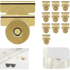 Botão Magnético de Encaixe Sem Costura, Fácil de Instalar, Fecho para Roupas, Bolsas, Sacolas, Reparos DIY e Artesanato