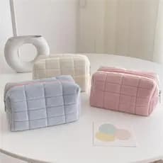 Estojo de Lápis Kawaii de Grande Capacidade - Formato de Almofada, Ideal para a Escola FHEX