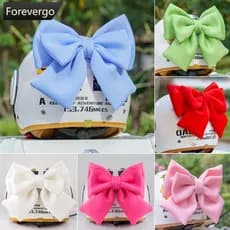 FOREVERGO Motorcycle Capacete Decoração De Arco De Carro De Bicicleta Acessórios De Ventosa Bowknot Para Meninas D3W9