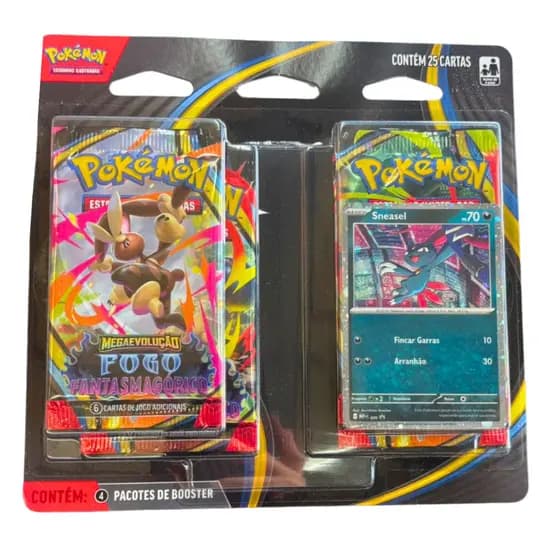 Pacote de Booster Jogo de Cartas Pokemon 25 Cartas