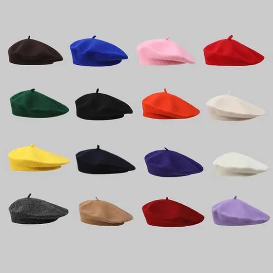 Chapéu De Boina Feminino , De Lã Francês De Inverno De Outono Senhoras | Unisex Beanie , 1 Pcs