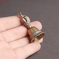 Sino de cobre vintage, carrilhão de vento de bronze